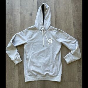 Peloton Lululemon City Sweat Pullover Hoodie in Heathered Ultra Light Gray